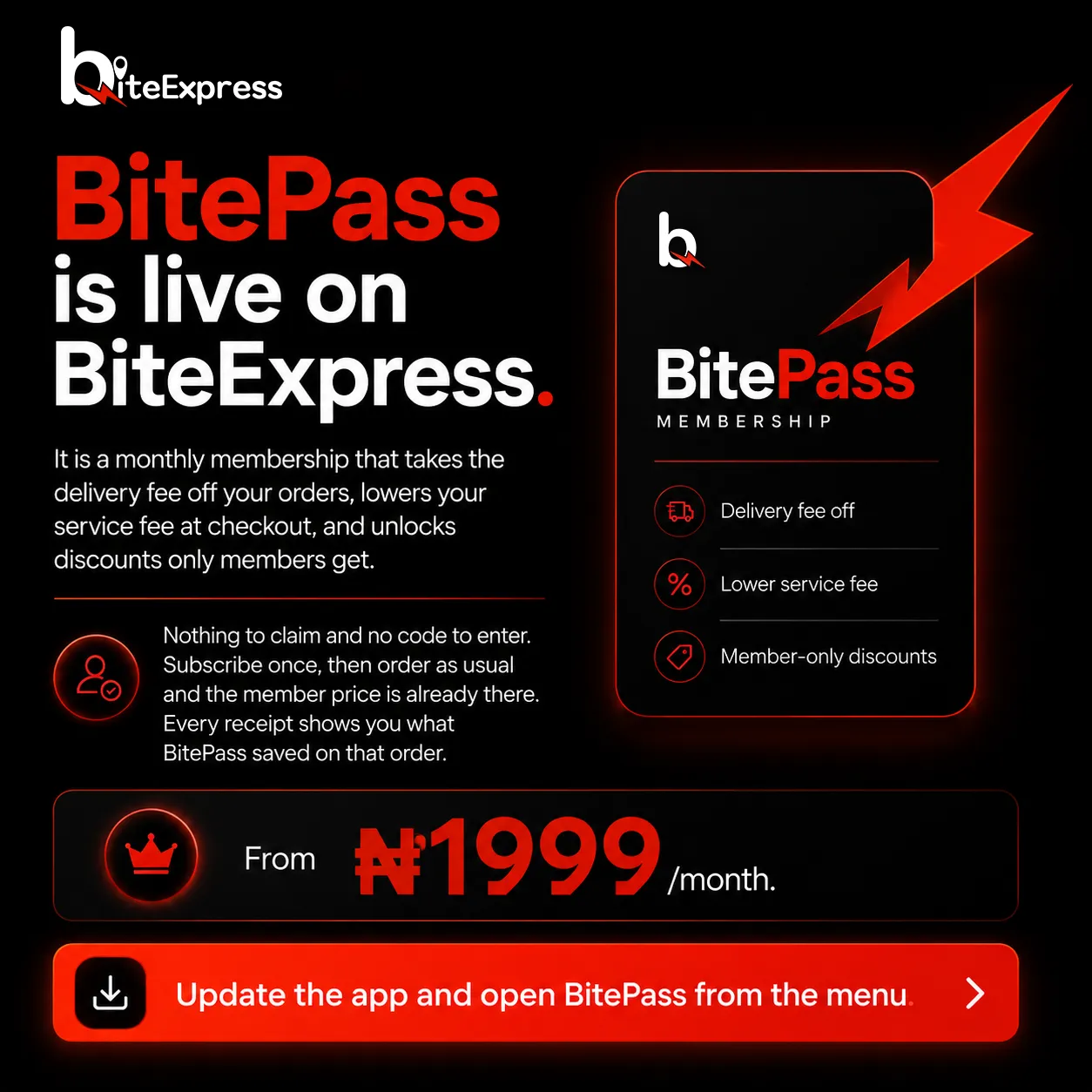 New feature: BitePass is live on BiteExpress
